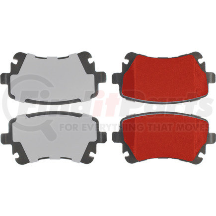 500.10180 by CENTRIC - PQ PRO Disc Brake Pads with Hardware