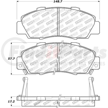 308.05030 by CENTRIC - StopTech Street Brake Pad