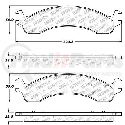 309.08210 by CENTRIC - STOPTECH PERFORMANCE PAD