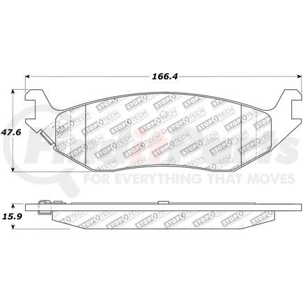 309.08980 by CENTRIC - STOPTECH PERFORMANCE PAD
