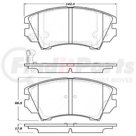 309.14040 by CENTRIC - STOPTECH PERFORMANCE PAD