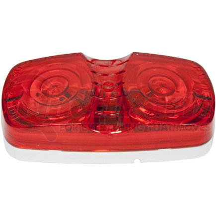 M138R-24V by PETERSON LIGHTING - 138 Double Bulls-Eye Clearance and Side Marker Light - Red, 24-Volt