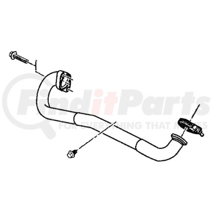 68020537AA by CHRYSLER - EGR TO MANIFOLD PIPE
