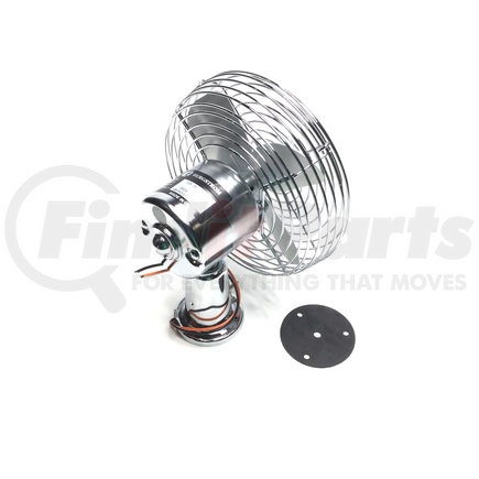 01-3059 by MEI - HVAC Blower Fan - Chrome, Dash Fan, 12V, 2-Speed Switch