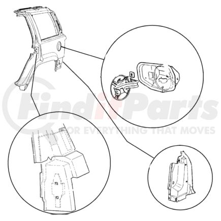 55255439 by CHRYSLER - HOUSING. Fuel Filler. Diagram 11