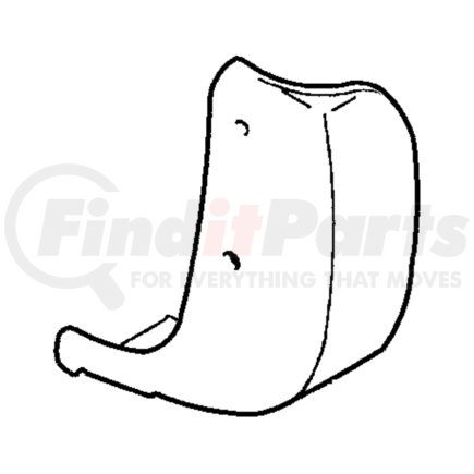 MB882504 by CHRYSLER - Stone Guard - Passenger Side, fits 2000 Chrysler Sebring and 1995-2000 Dodge Avenger