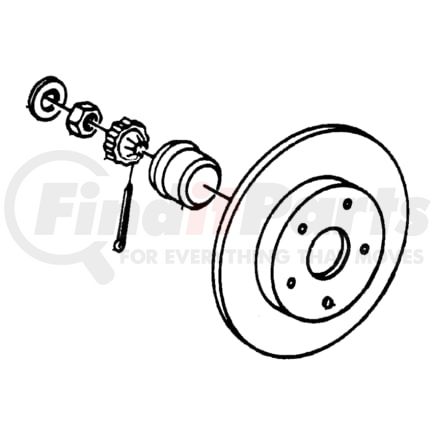 Chrysler 04582225 Disc Brake Rotor ROTOR. Brake. Diagram 22