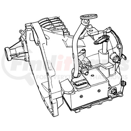 R4883035AE by CHRYSLER - TRANSAXLE. Remanufactured. With Torque Converter. Diagram 1