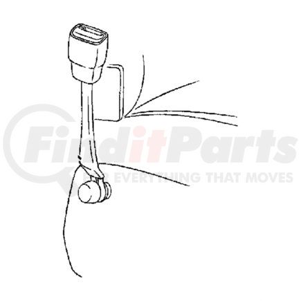 5DW42RAZ by CHRYSLER - LAP BELT. Right. Buckle Half. Diagram 4