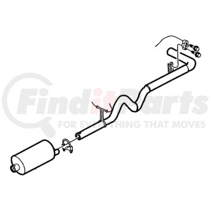 52103014 by CHRYSLER - MUFFLER. Exhaust. Diagram 11