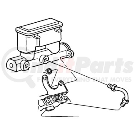 04778450 by CHRYSLER - MASTER CYLINDER. Brake. Diagram 1