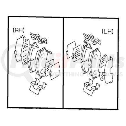 MR205143 by CHRYSLER - PAD KIT. Front Disc Brake. Diagram 11