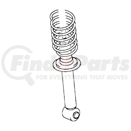 MB948125 by CHRYSLER - Coil Spring - Rear, fits 1995-1996 Chrysler Sebring and Dodge Avenger