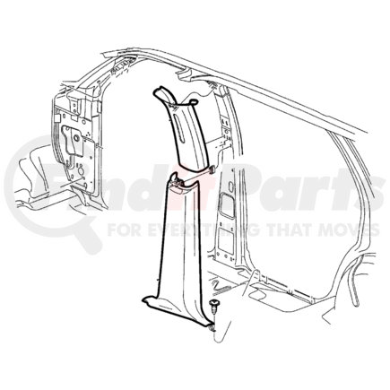 5FG99RC3AC by CHRYSLER - PANEL. Left. B Pillar. Diagram 8