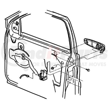 5GG26WB7AA by CHRYSLER - HANDLE. Right. Exterior Door. Diagram 7