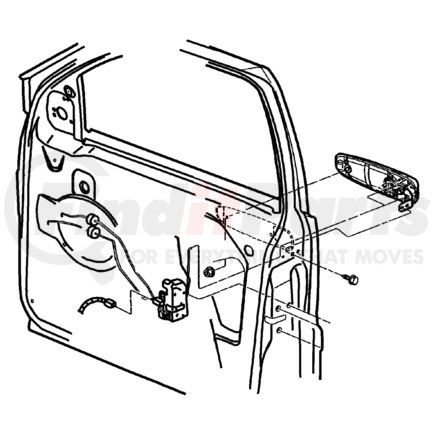 5GG26GW7AA by CHRYSLER - HANDLE. Right. Exterior Door. Diagram 7