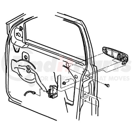 5GG26XGRAA by CHRYSLER - HANDLE. Right. Exterior Door. Diagram 7