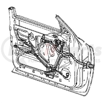 56021183AH by CHRYSLER - WIRING. Left Door. Front Door. Diagram 3