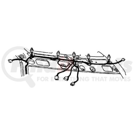 56020676AC by CHRYSLER - WIRING. Overhead Console. Diagram 3