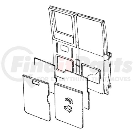 5GW86RC3AC by CHRYSLER - PROTECTOR. Lower. Side Cargo Door. Diagram 4