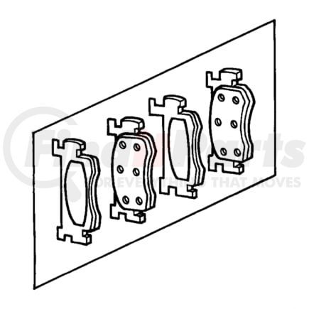 04797400 by CHRYSLER - PAD KIT. Front Disc Brake. Diagram 10