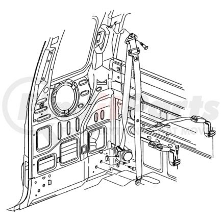 5GV771AZAA by CHRYSLER - SEAT BELT. Inner, Left. Rear Inner. Diagram 6