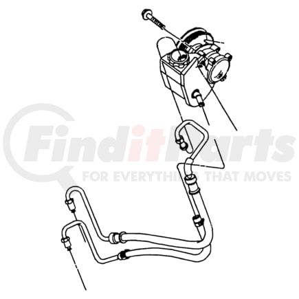 Chrysler 52087902AB HOSE. Power Steering Pressure. Diagram 2