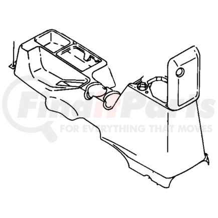 5FW18RK5AB by CHRYSLER - LID. Center Console Storage. Diagram 5