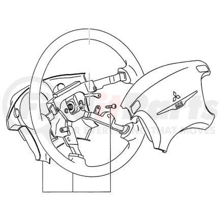 MR601451 by CHRYSLER - MODULE. Air Bag Control. Diagram 2