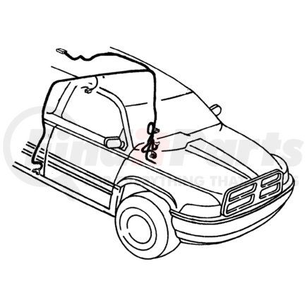 56021479AC by CHRYSLER - Body Wiring Harness - with Infinity Sound System, without Keyless Entry Type I