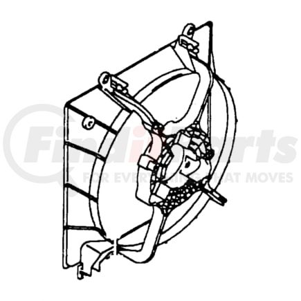 MB924137 by CHRYSLER - Engine Cooling Fan Shroud - fits 1995-1998 Chrysler Sebring and Dodge Avenger