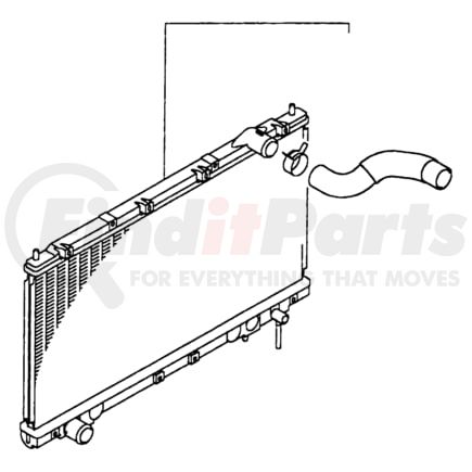 MB906430 by CHRYSLER - HOSE. Radiator. Diagram 6