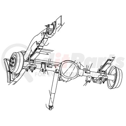 52106929AB by CHRYSLER - Suspension Shock Absorber - Rear, fits 2000-2004 Dodge Dakota