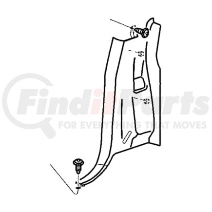 5GC93XDVAB by CHRYSLER - PANEL. Left. C Pillar. Diagram 10