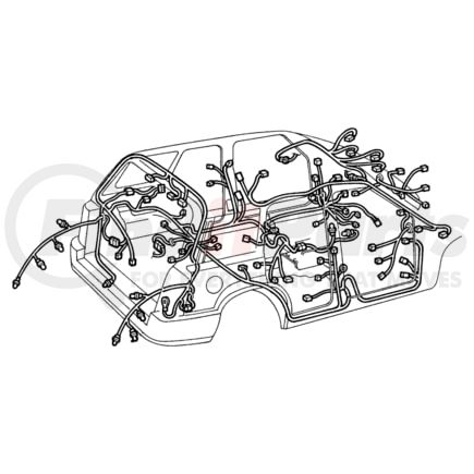 56042708AB by CHRYSLER - Body Wiring Harness - fits 2000 Jeep Grand Cherokee