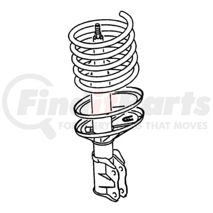 MR455128 by CHRYSLER - Coil Spring - Front, Red or Green, fits 2001-2005 Chrysler Sebring and Dodge Stratus