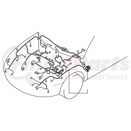 MR502734 by CHRYSLER - WIRING. Left. Chassis. Diagram 1
