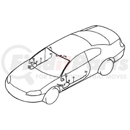 MR502743 by CHRYSLER - WIRING. Body. Diagram 1