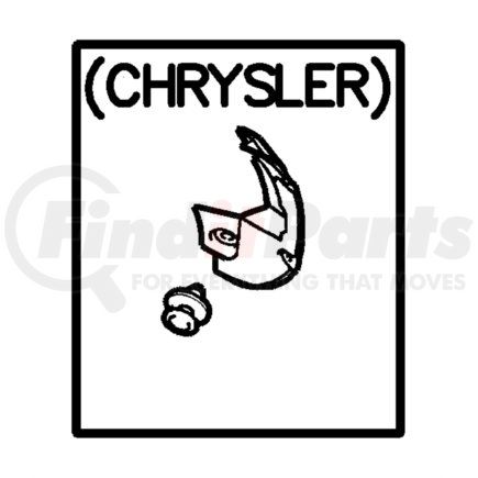 MR566297 by CHRYSLER - SHIELD. Left. Splash. Rear. Diagram 6