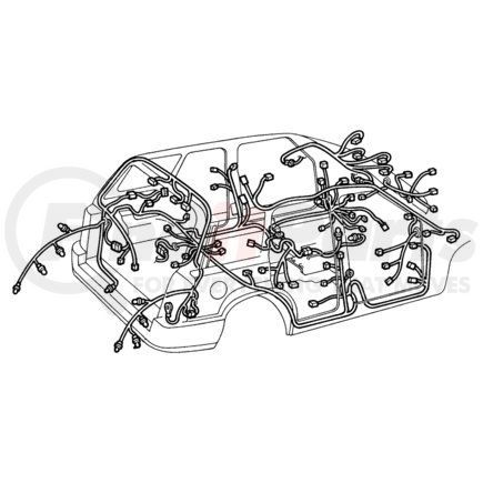 56042880AC by CHRYSLER - WIRING. Left. Body. Diagram 1