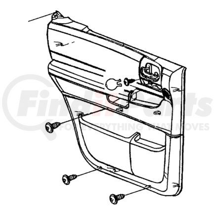 5HC091DVAD by CHRYSLER - Door Panel - Rear, fits 2002 Dodge Durango