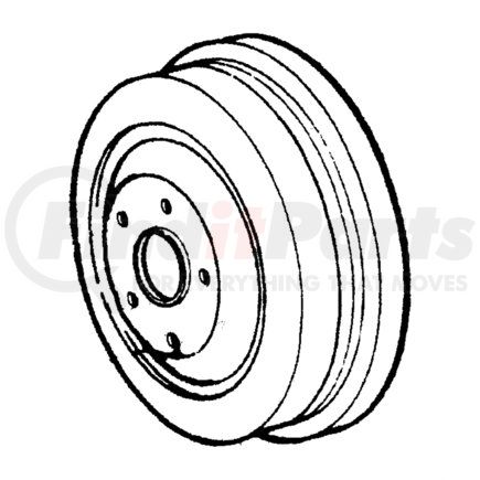 Chrysler 52009800AA Brake Drum DRUM. Brake. Diagram 5