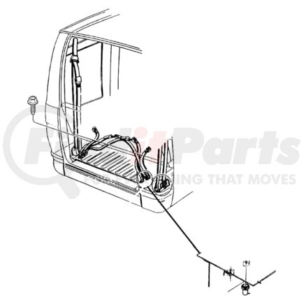 5DW52XT5 by CHRYSLER - Seat Belt Buckle Assembly - Rear, Driver Side, fits 2001-2002 Dodge Ram Van