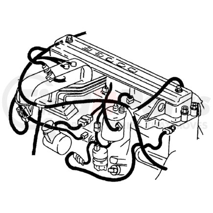 56045729AF by CHRYSLER - WIRING. Engine. Diagram 1