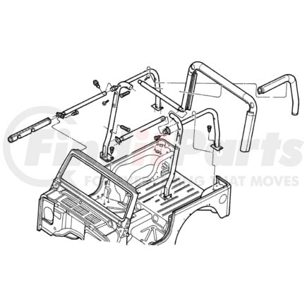 5EH59RK5AB by CHRYSLER - COVER. Side Bar. Diagram 8