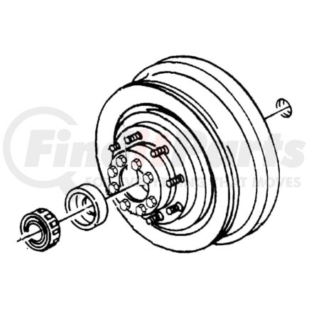 52008591 by CHRYSLER - DRUM. Brake. Diagram 9