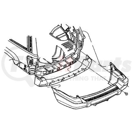 5FY10YR8AA by CHRYSLER - BEZEL. Hitch. Diagram 13