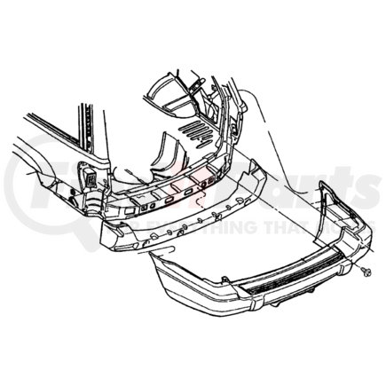 5FY10YBMAA by CHRYSLER - Trailer Hitch Bezel - fits 2002 Jeep Grand Cherokee