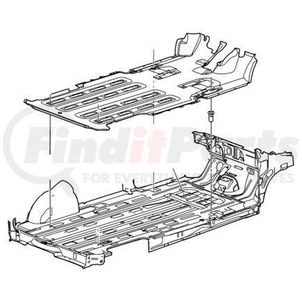 1AE19WL8AA by CHRYSLER - CARPET. Floor. Diagram 1