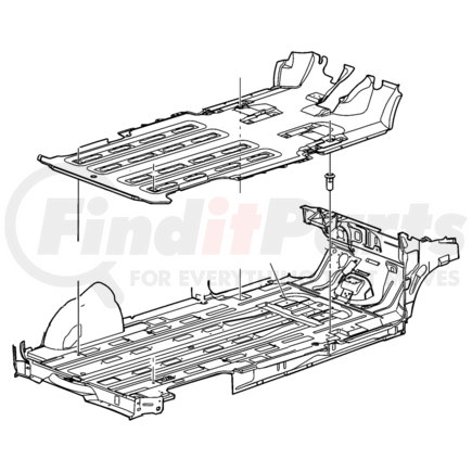 1AE14WL8AA by CHRYSLER - Floor Carpet - fits 2003 Chrysler Voyager and Dodge Caravan